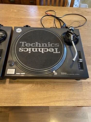 Technics SL-1200 MK3 Black Pair Direct Drive DJ Turntables Set Japan [Near Mint]