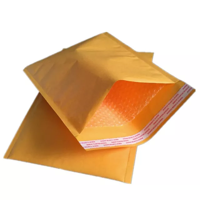 Strong and Tear Resistant Kraft Paper Bubble Padded Envelopes for Safe Shipping