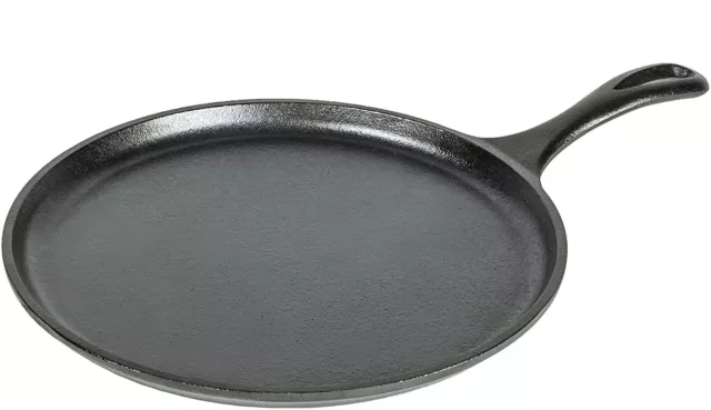 Lodge Wildlife Series Pancakes Cast Iron Griddle with Moose Scene, 10.5", Black