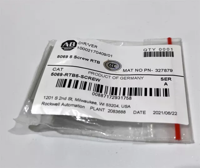 5069-RTB5-SCREW ALLEN BRADLEY Compact 5000 5 Screw RTB Fast Ship