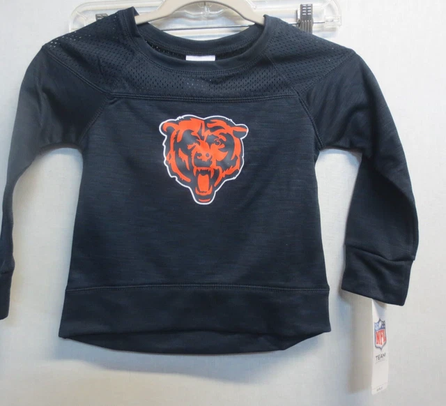 Outerstuff NFL Bears Little Girls Youth Streaky Performance Sweatshirt Top-4/5