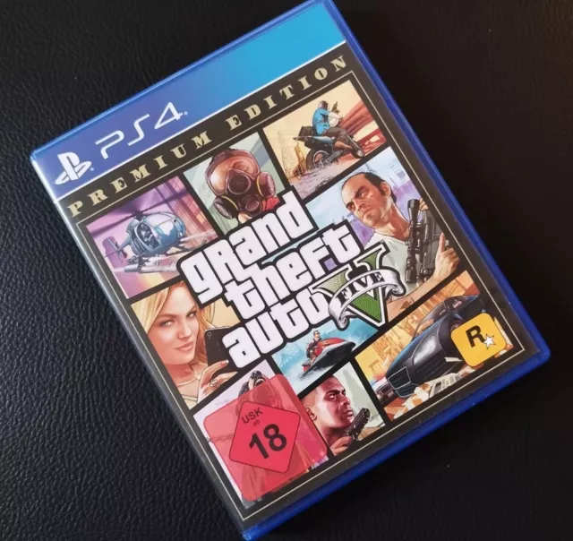 GTA 5 Grand Theft Auto V Premium Edition (PlayStation 4, 2013)
