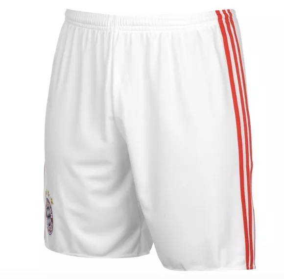 Adidas FC Bayern München Heim Accueil Pantalons Shorts Blanc Rouge Tous Tailles