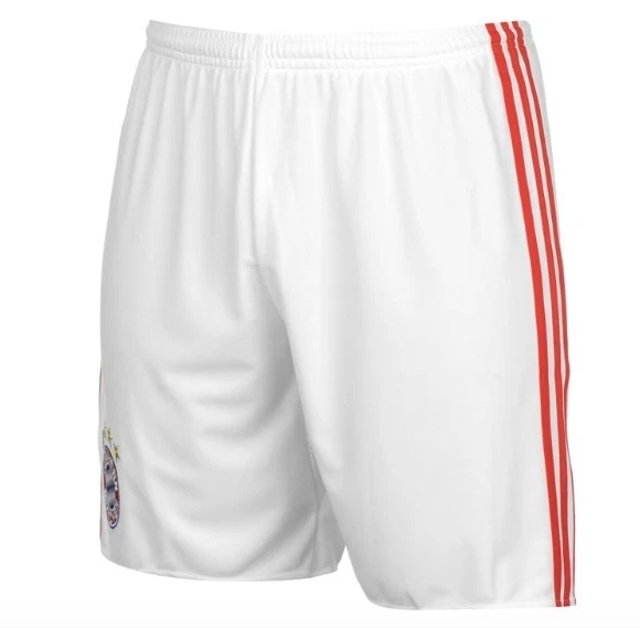 Adidas FC Bayern München Heim Home Hose Shorts Weiß Rot alle Größen Neu