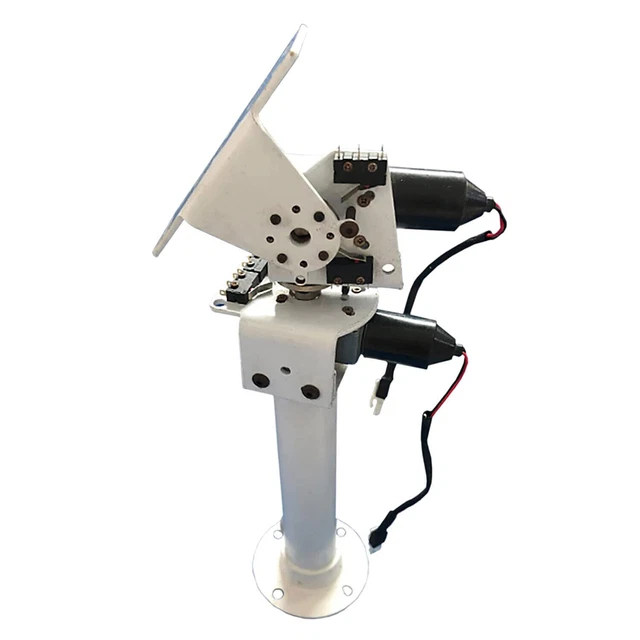 DIY DC DUAL Axis Pan Tilt Solar Tracking and Monitoring Robot Worm Gear