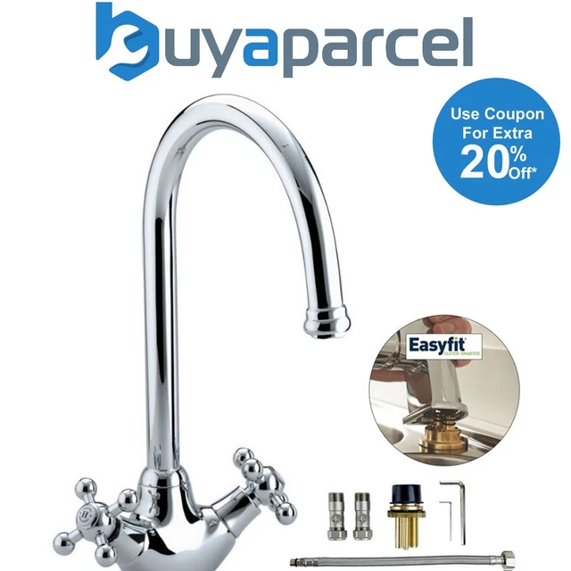 Bristan KG SNK EF C Kingsbury Easyfit Kitchen Sink Mixer Tap Swivel Spout Chrome