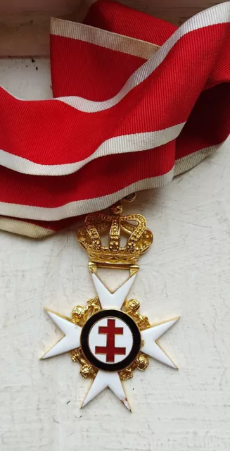 Vintage  Masonic KNIGHTS TEMPLAR  Collarette & Jewel