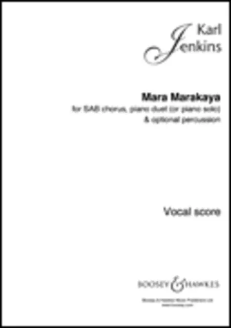 Mara Marakaya Sab / Piano Duet (Or Solo) Score Book