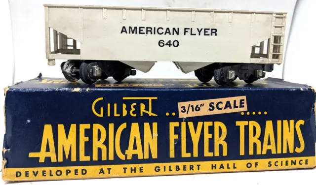 American Flyer 640 Gray Hopper Car S Gauge USA VINTAGE