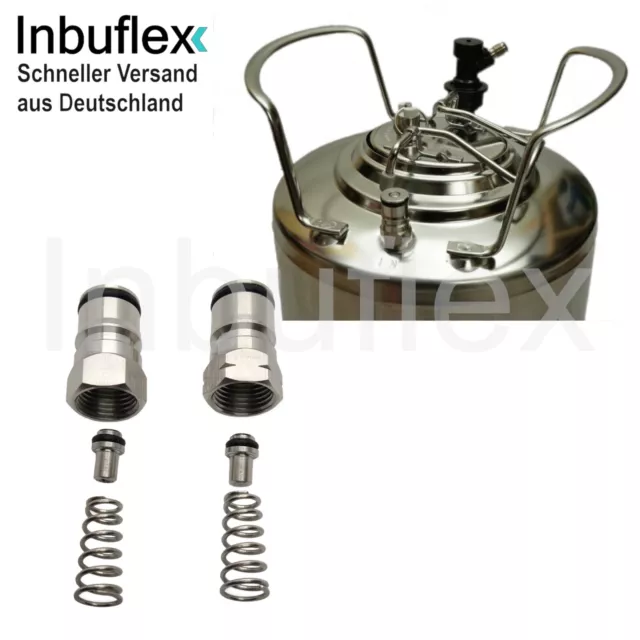 NC Keg Ventil Edelstahl Steckkupplung Gas Getränke Bier Cola Hobbybrauer