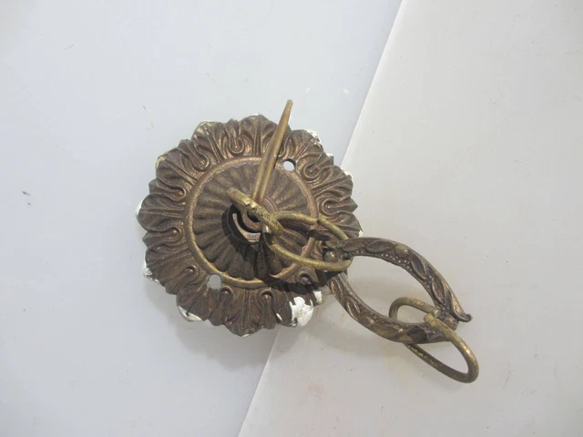 Vintage Gold Metal Ceiling Light Hook Chandelier Rose Old Rococo Antique STYLE 11
