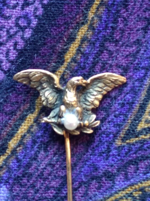Épingle à Cravate Ancienne En OR 18 Carats - Style Napoléon III - Occasion, Bijou De Collection