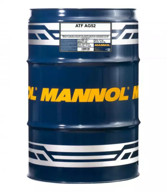 60L Mannol Automatikgetriebeöl ATF AG52 Spezial Getriebeöl VW TL 52 162 ÖL