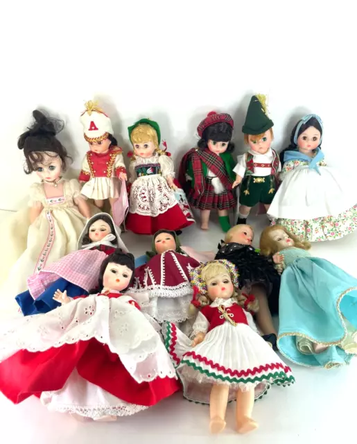 8" Madame Alexander Dolls Lot Of 12