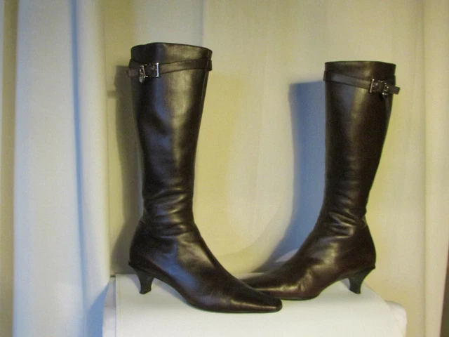 Bottes FREE LANCE 'Torera Geronimo' En Cuir Baby Lux - Pointure 39.5, Talon >7 Cm (occasion Superbe état)