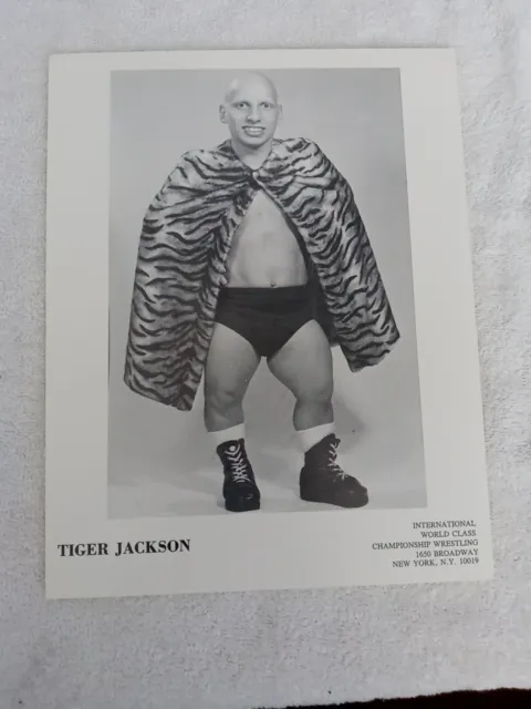 TIGER JACKSON CLAUDE GIROUX WWE WWF MIDGET WRESTLER SIGNED 8x10 PHOTO With  COA