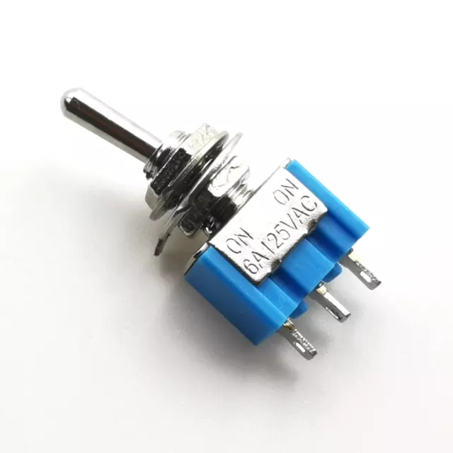 Miniatur Kippschalter MTS-102 EIN-EIN ON-ON 12V 250V 6A Mini Schalter Taster 3P