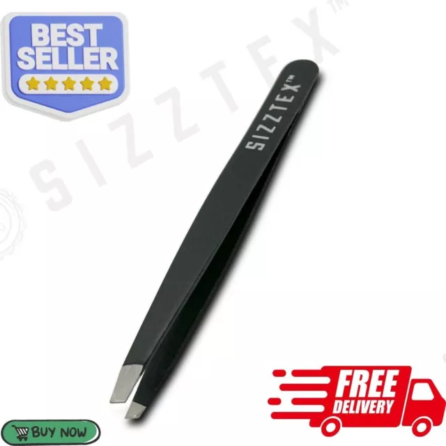 Sx-232 Professional Eyebrow Tweezers Slanted Tip Precision Hair Tweezers