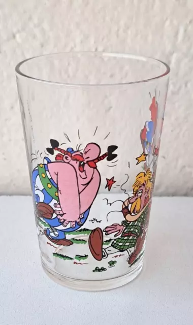 1) Ancien Verre A Moutarde Amora " Obelix " De Asterix Et Obelix De 1968