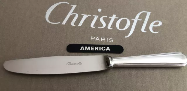Christofle AMERICA   1 Couteau À Beurre- Métal Argenté - RARE -L 17,8 Cm