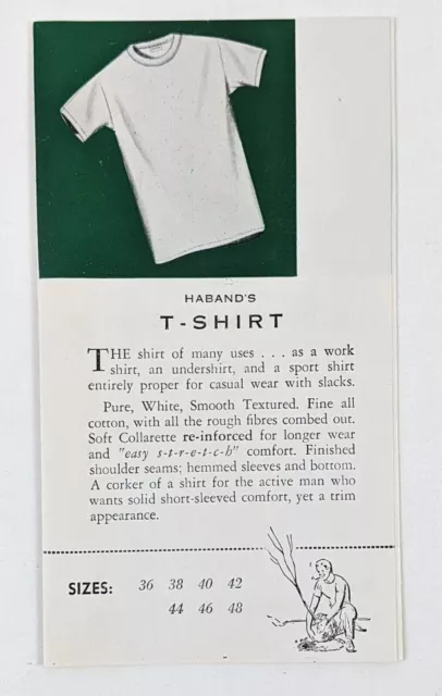 1960s Haband's Men's Boxer Shorts T-Shirts Underwear VTG Ad Pamphlet Paterson NJ