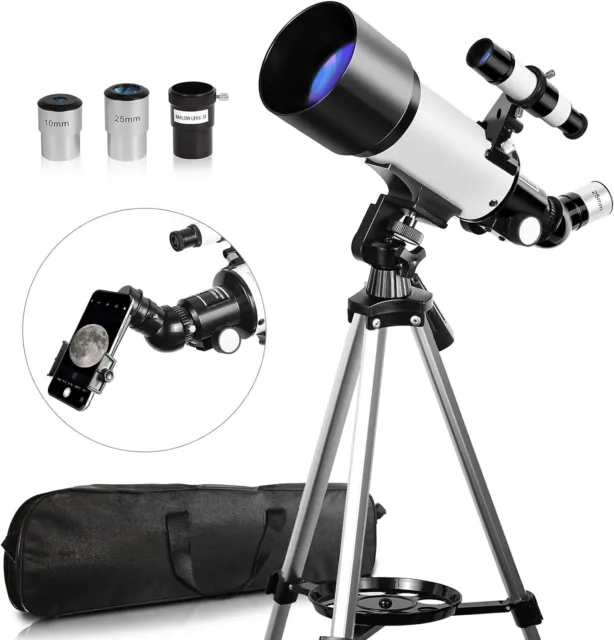 Telescope,  70mm Aperture 400mm Focal Length with Carry Bag