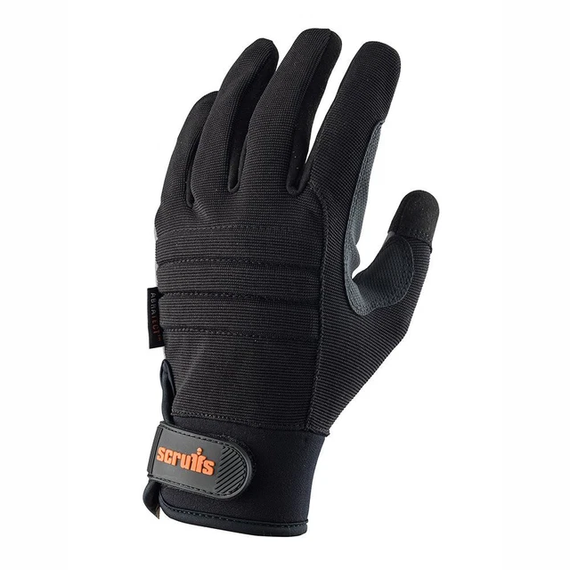 Scruffs - Guanti da lavoro commerciali neri - L/9
