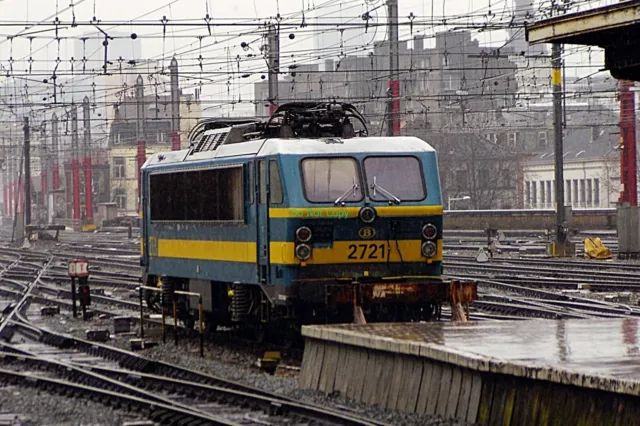 F10 6x4 Glossy Photo SNCB Class 27 2721 @ Brussels Zuid