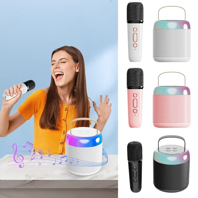 PORTABLE KARAOKE MACHINE PA Speaker System Speaker Wireless Microphones ...