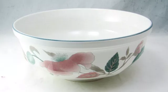 Mikasa Continental SILK FLOWERS F3003 Round Vegetable Dish Bowl CRAZED