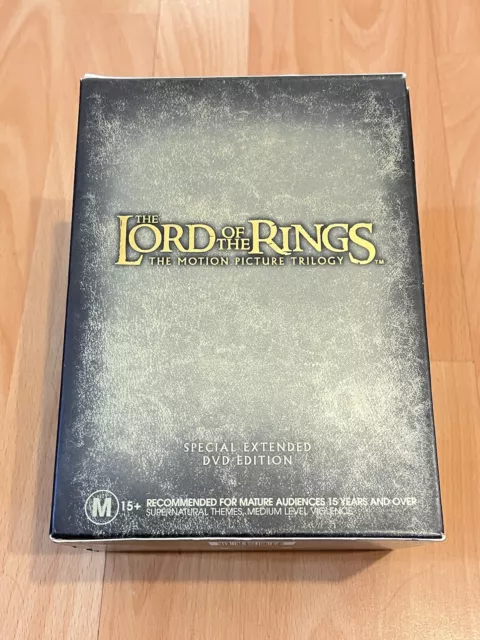 The Lord Of The Rings Trilogy - 1 2 3 DVD Box Set Extended Edition 12x Discs