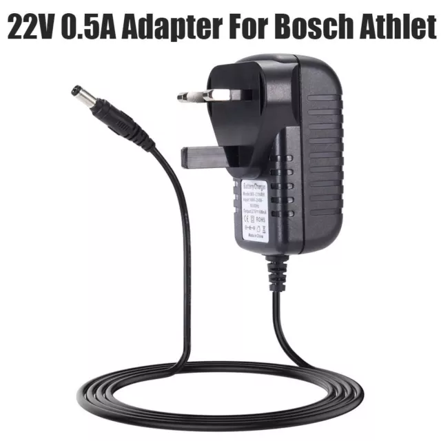 de puissance Chargeur Aspirateur 22V 0.5A Adaptateur de câble For Bosch Athlet