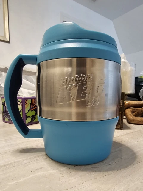 Bubba Keg 52 Oz Aqua/Light Blue and Chrome Insulated Travel Mug