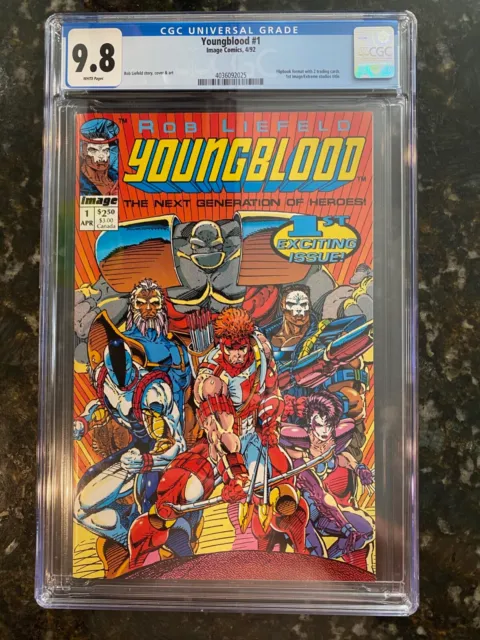 Youngblood #1 CGC 9.8 1st Image 1992 ROB LIEFELD Brand New Uncirculated Case