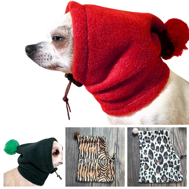 Winter Dog Hat Warm Fleece Windproof Hat Fluffy Ball Puppy Dog Hat Cap Supplies
