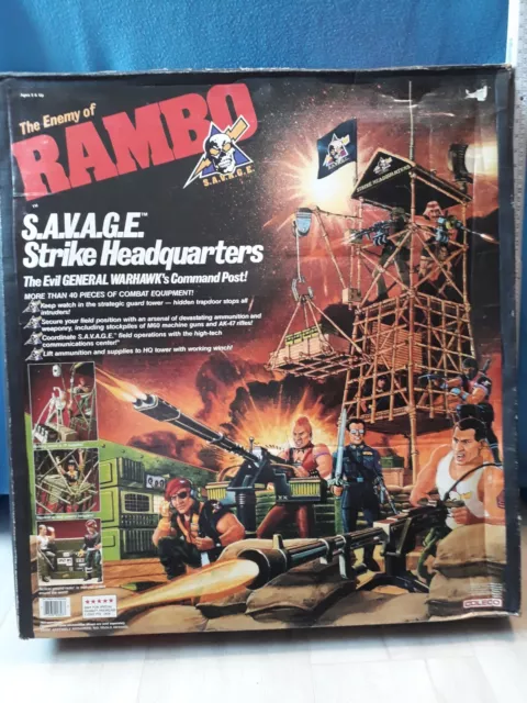 Rambo Coleco / S.A.V.A.G.E. Strike Headquarters Spiel-set