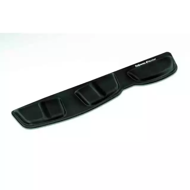 Fellowes Wrist Rest Health-V Fabrik Keyboard Palm Support Black 9182801