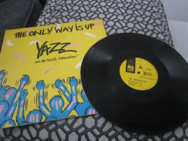 12" record single ,Yazz and the plastic population ,the only way is up ,
