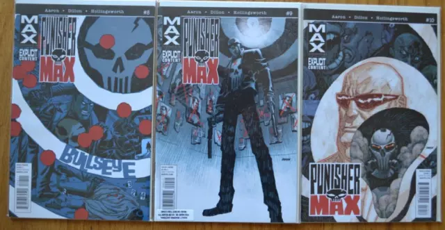 Max The Punisher  # 8, 9, 10 - Marvel Comics