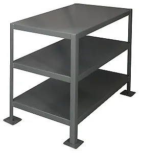 Durham MT183630-2K395, Medium Duty Machine Table with 3 Shelves, 36"x18"x30"