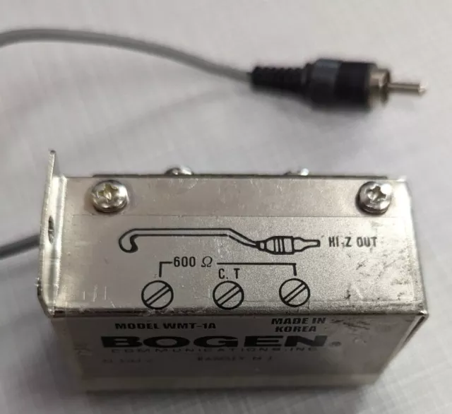 Bogen WMT-1A 10Kohm/600 Ohm & PRS48 transformer