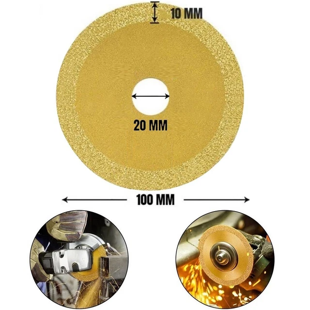 Disco de corte limpio y resistente hoja de diamante hierro fundido azulejo de cerámica porcelana