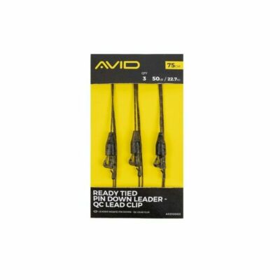circondata da un anello clip o QC clip di piombo Avid Carp Pronto Legato Leader Pin in basso-Heli/Esca 
