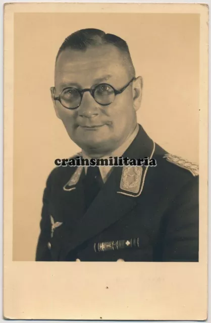 Orig. Foto AK Portrait Luftwaffe Major Offizier m. Ordensspange Orden