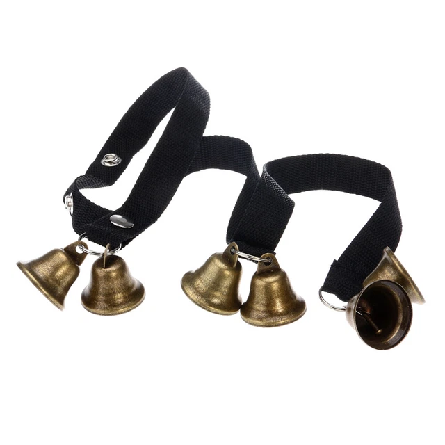 BLACK POTTY TRAINING Bell Dog Bells Pet Doorbell Puppy Housebreaking