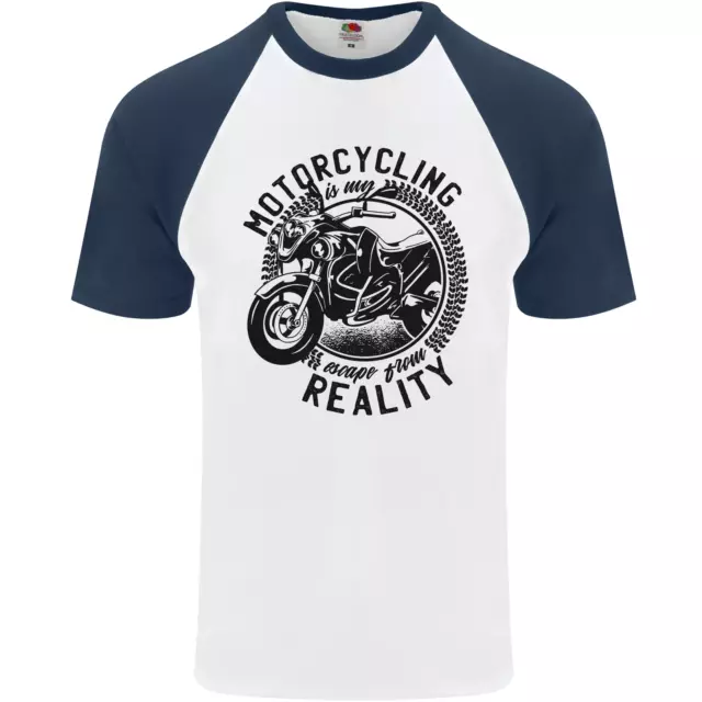 T-shirt da baseball Motociclo Moto Biker Uomo S/S