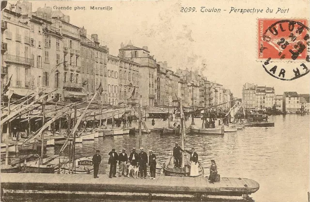 Carte Postale Toulon - Perspective Du Port