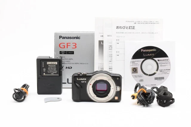 PANASONIC LUMIX GF-3 Black With Original Box 1128 $244.46