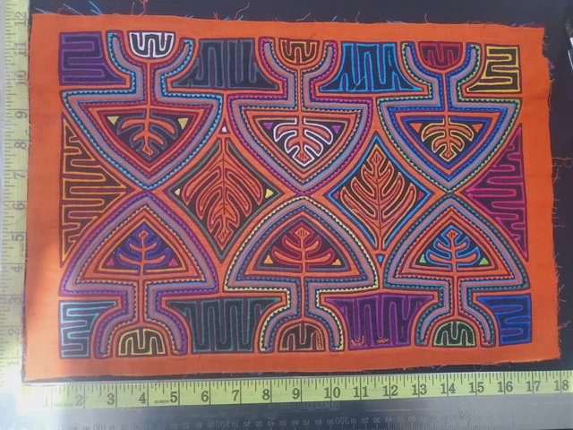Panama Kuna Mola Folk Art Reverse Applique Embroidery Quilted 1939