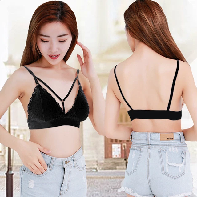 REGGISENO A TRIANGOLO IMBOTTìTO INTIMO DONNA PIZZO FLOREALI SEXY LINGERIE H369